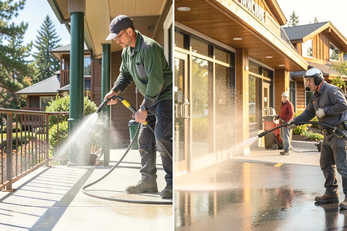 Sandstone Cleaning in Mill Creek, Snohomish County, WA - Test a discreet area for surface stability
