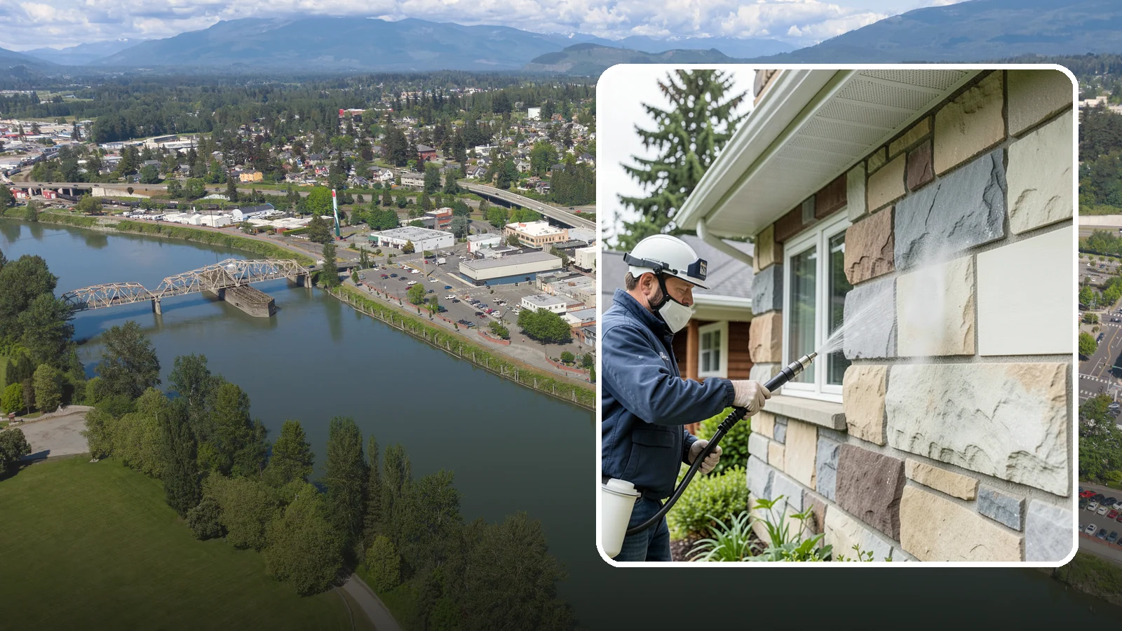 Sandstone Cleaning in Mount Vernon, Skagit County, WA - Clean porous, friable sandstone with low-impact methods that keep the grainy surface from crumbling.