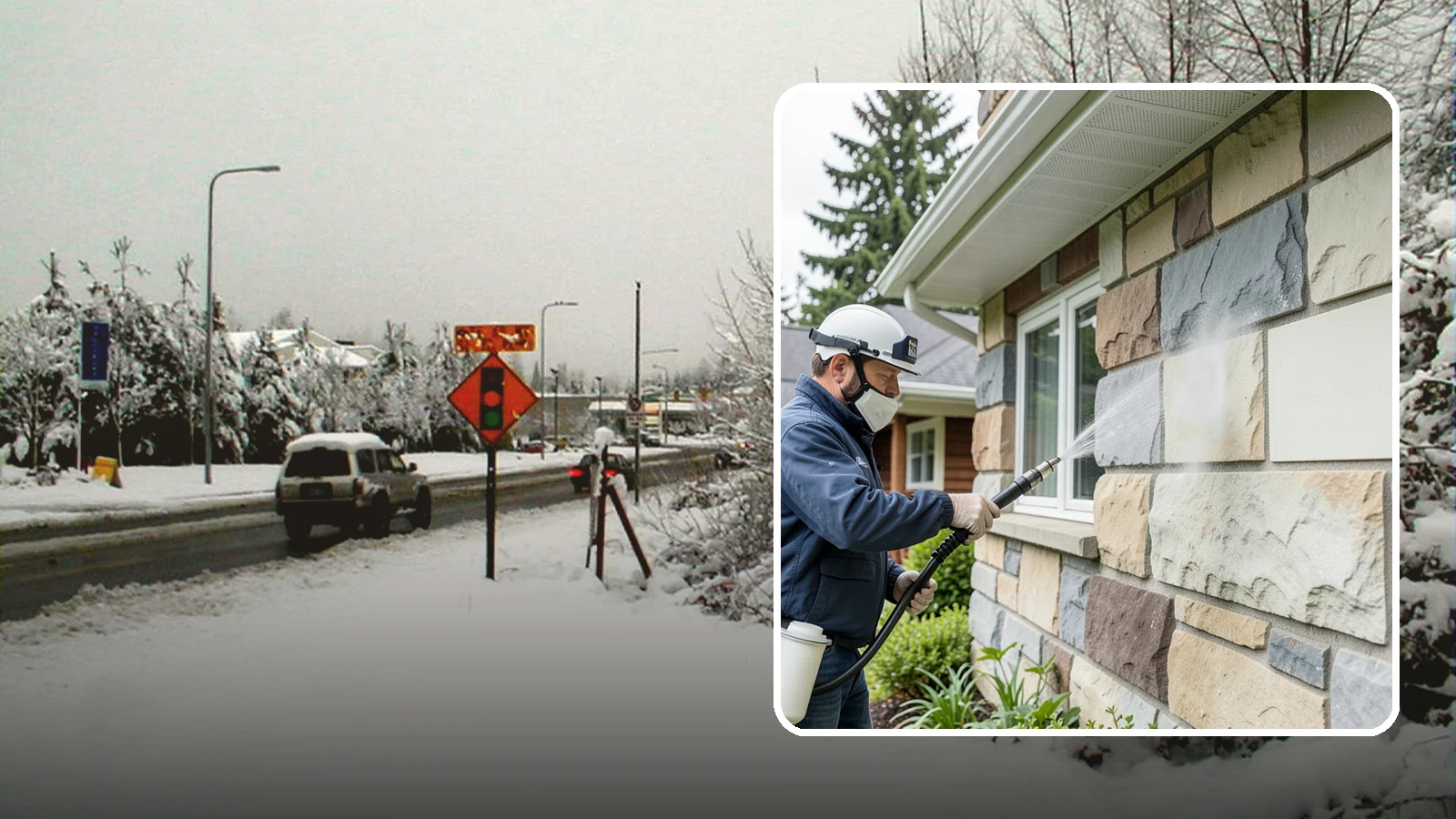 Sandstone Cleaning in Newcastle, King County, WA - Clean porous, friable sandstone with low-impact methods that keep the grainy surface from crumbling.
