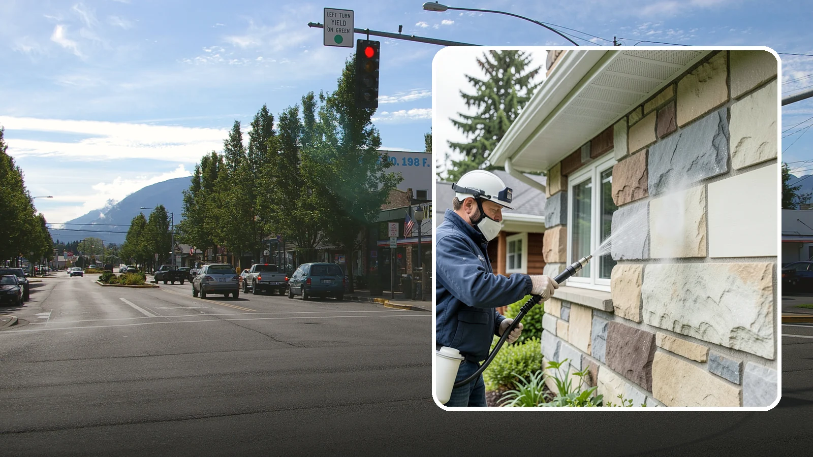 Sandstone Cleaning in North Bend, King County, WA - Clean porous, friable sandstone with low-impact methods that keep the grainy surface from crumbling.