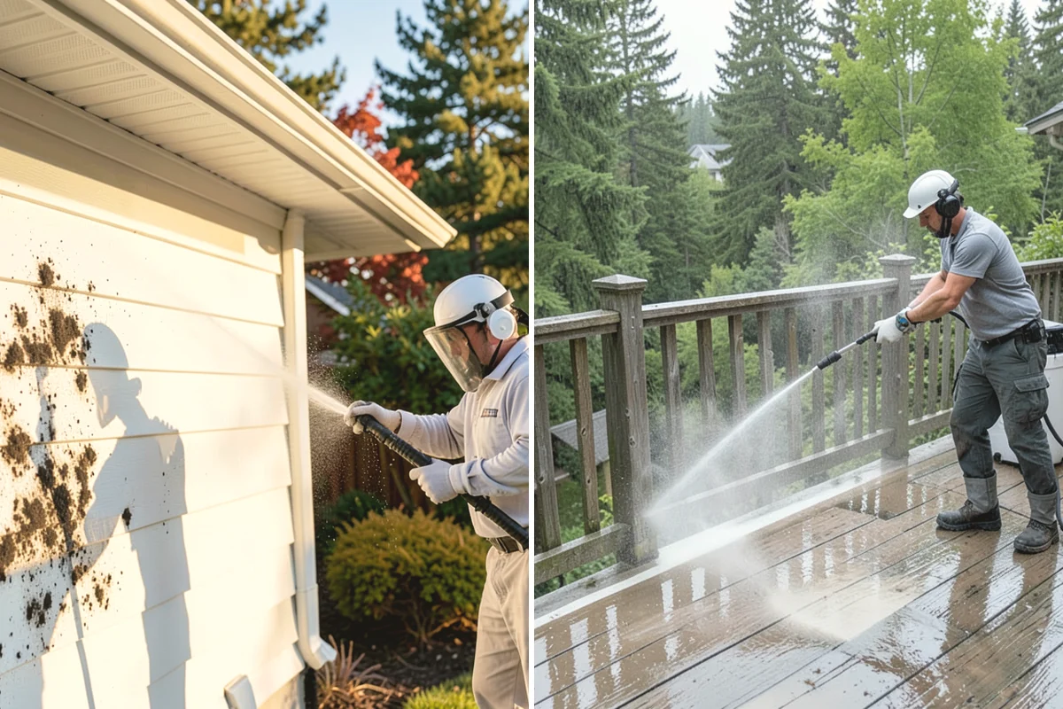 Sandstone Cleaning in Oak Harbor, Island County, WA - Test a discreet area for surface stability