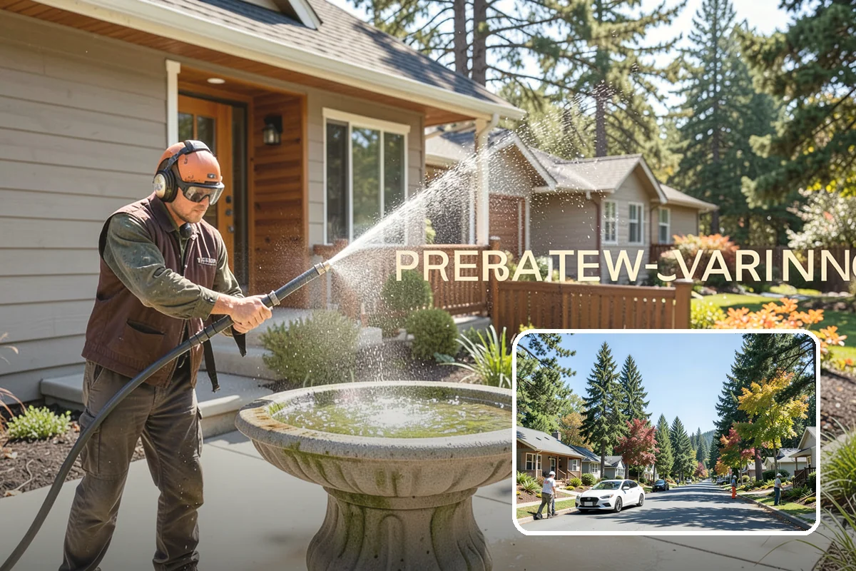 Sandstone Cleaning in Orting, Pierce County, WA - Prevents surface grain loss on soft sandstone