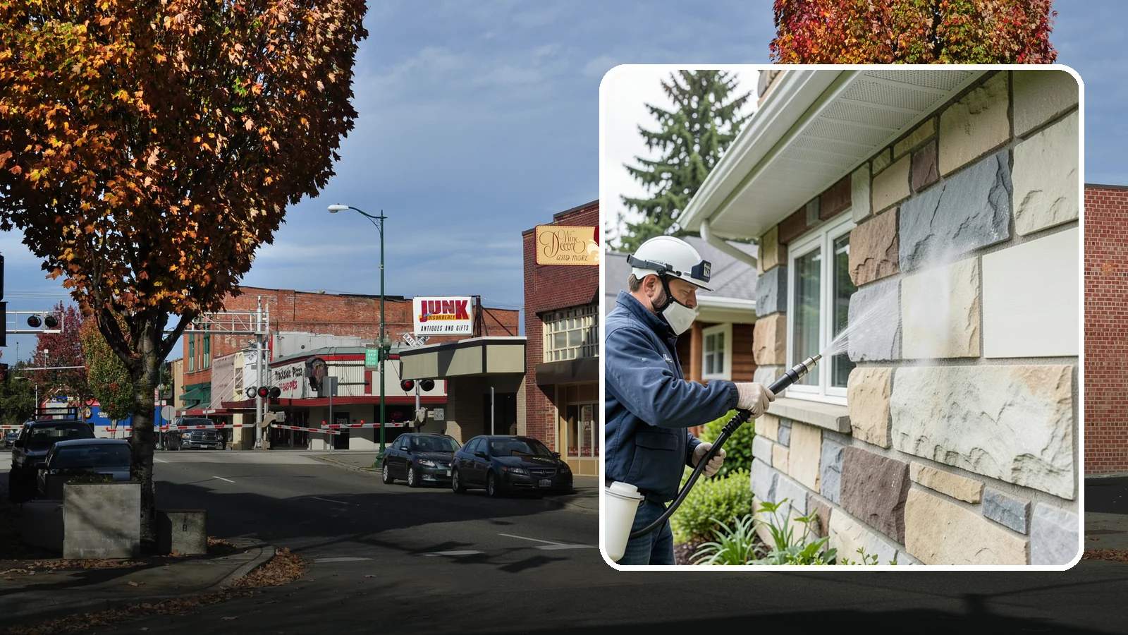 Sandstone Cleaning in Puyallup, Pierce County, WA - Clean porous, friable sandstone with low-impact methods that keep the grainy surface from crumbling.