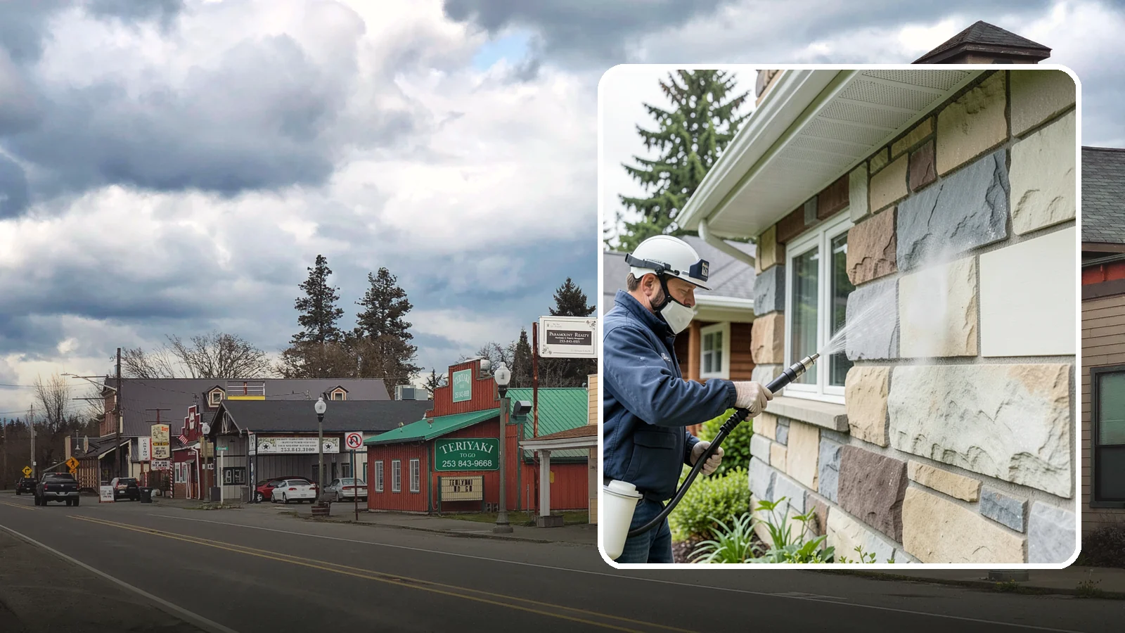 Sandstone Cleaning in Roy, Pierce County, WA - Clean porous, friable sandstone with low-impact methods that keep the grainy surface from crumbling.