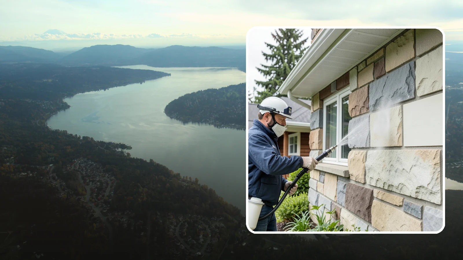 Sandstone Cleaning in Sammamish, King County, WA - Clean porous, friable sandstone with low-impact methods that keep the grainy surface from crumbling.