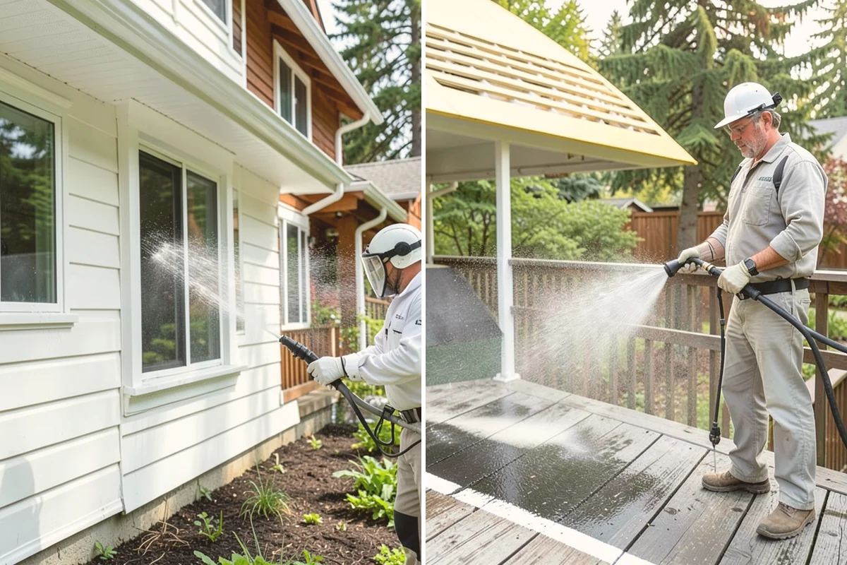 Sandstone Cleaning in Sammamish, King County, WA - Test a discreet area for surface stability
