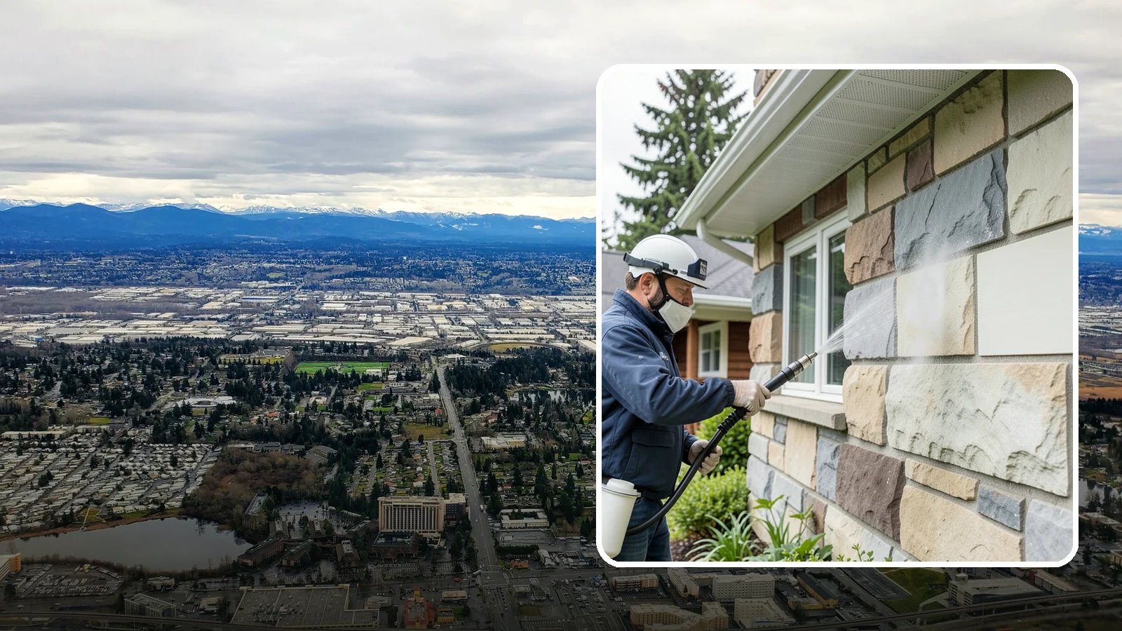 Sandstone Cleaning in SeaTac, King County, WA - Clean porous, friable sandstone with low-impact methods that keep the grainy surface from crumbling.