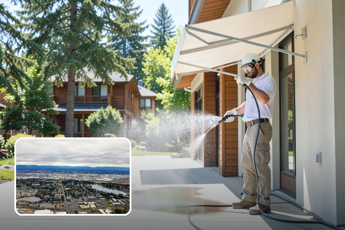 Sandstone Cleaning in SeaTac, King County, WA - Prevents surface grain loss on soft sandstone