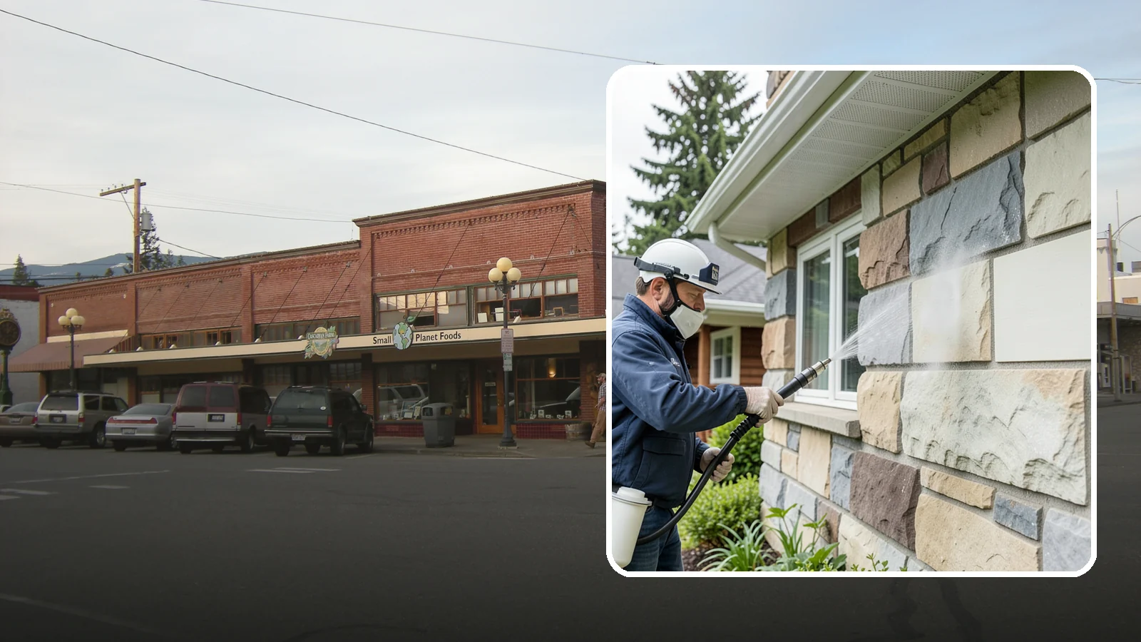 Sandstone Cleaning in Sedro-Woolley, Skagit County, WA - Clean porous, friable sandstone with low-impact methods that keep the grainy surface from crumbling.