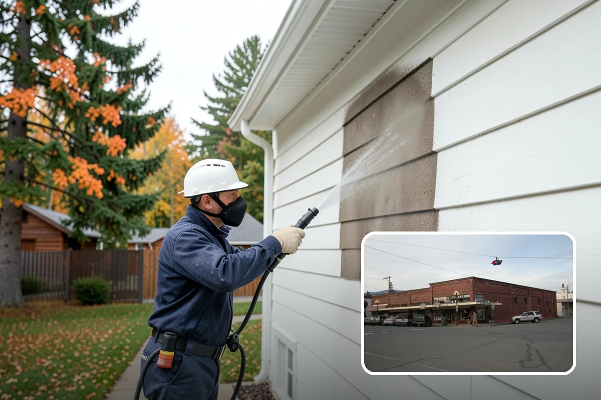 Sandstone Cleaning in Sedro-Woolley, Skagit County, WA - Prevents surface grain loss on soft sandstone