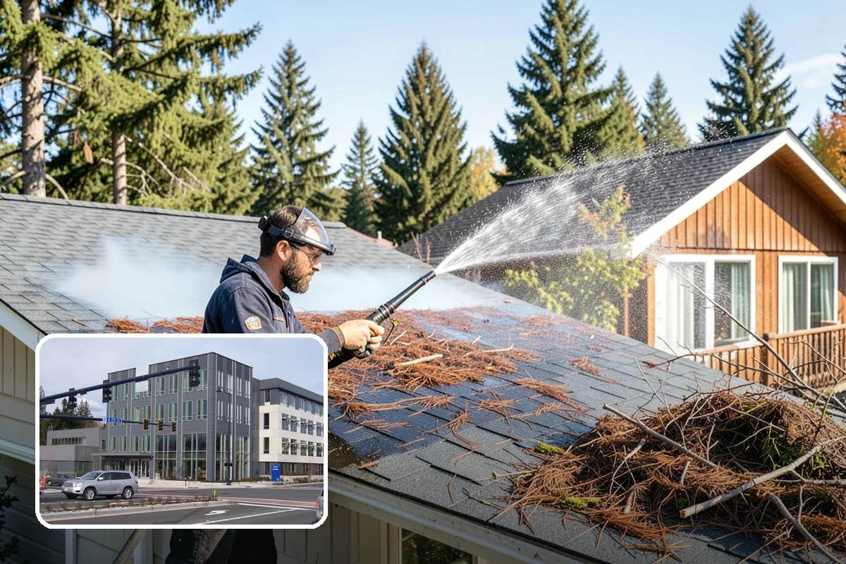 Sandstone Cleaning in Shoreline, King County, WA - Prevents surface grain loss on soft sandstone