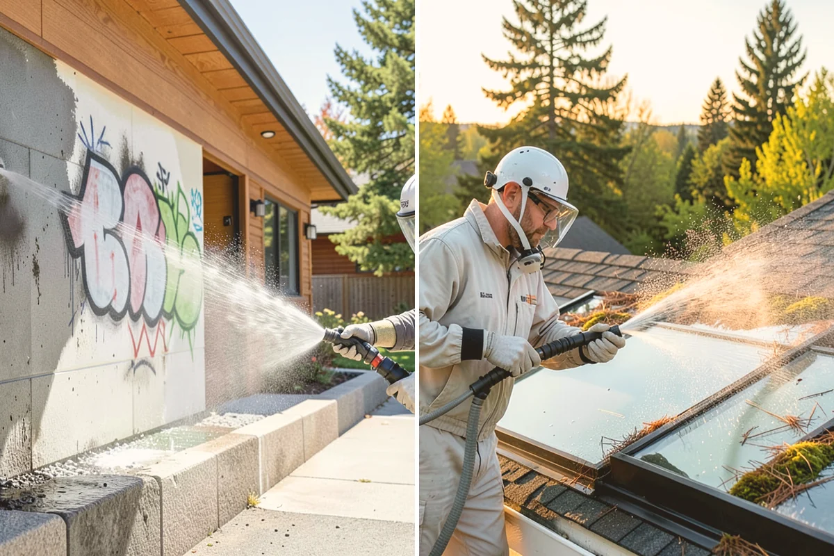 Sandstone Cleaning in Snohomish, Snohomish County, WA - Test a discreet area for surface stability