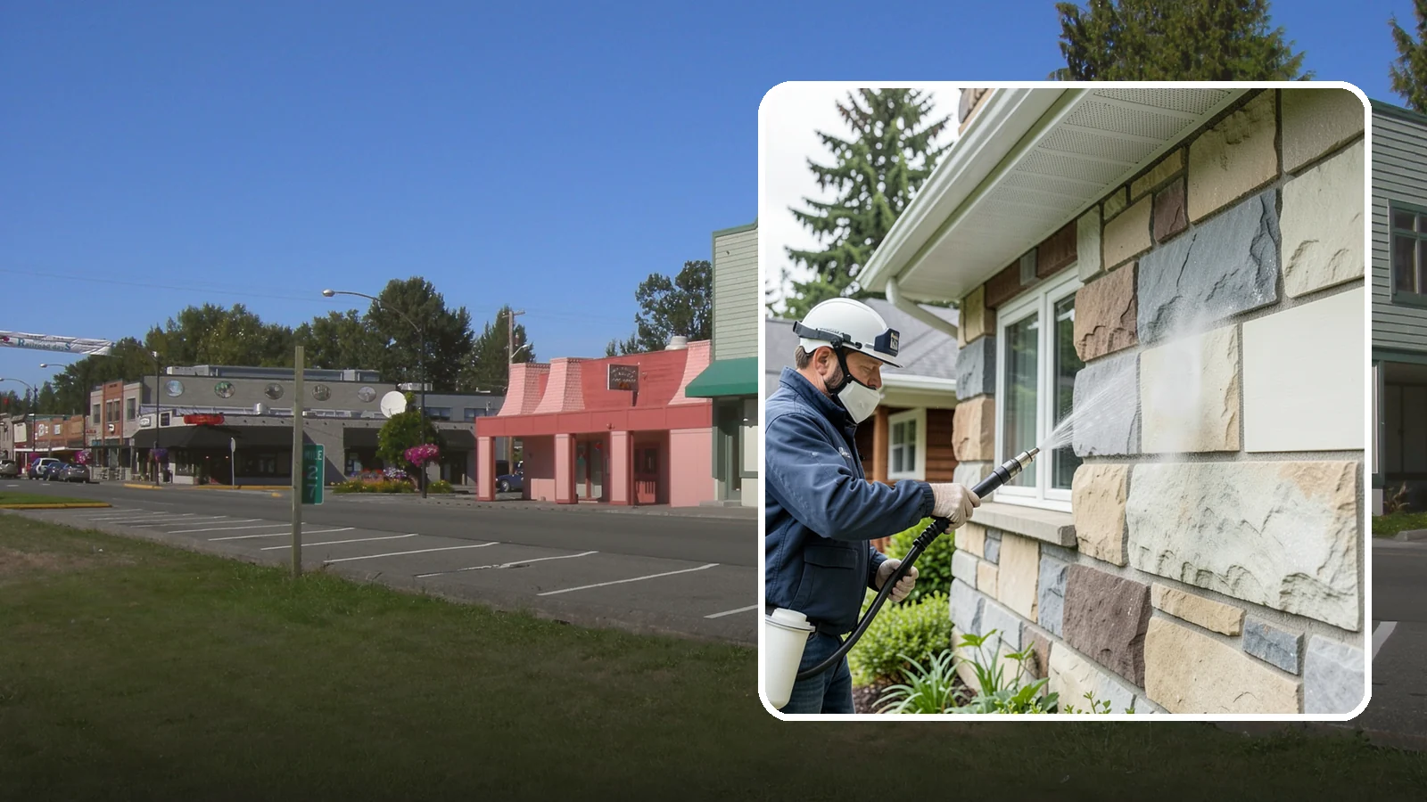 Sandstone Cleaning in Snoqualmie, King County, WA - Clean porous, friable sandstone with low-impact methods that keep the grainy surface from crumbling.