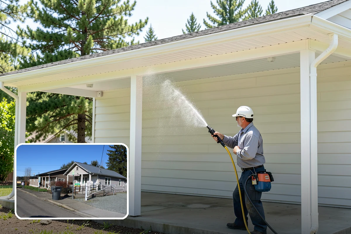 Sandstone Cleaning in South Prairie, Pierce County, WA - Prevents surface grain loss on soft sandstone