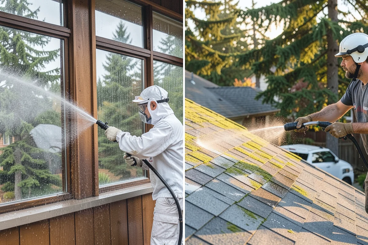 Sandstone Cleaning in Sumner, Pierce County, WA - Test a discreet area for surface stability