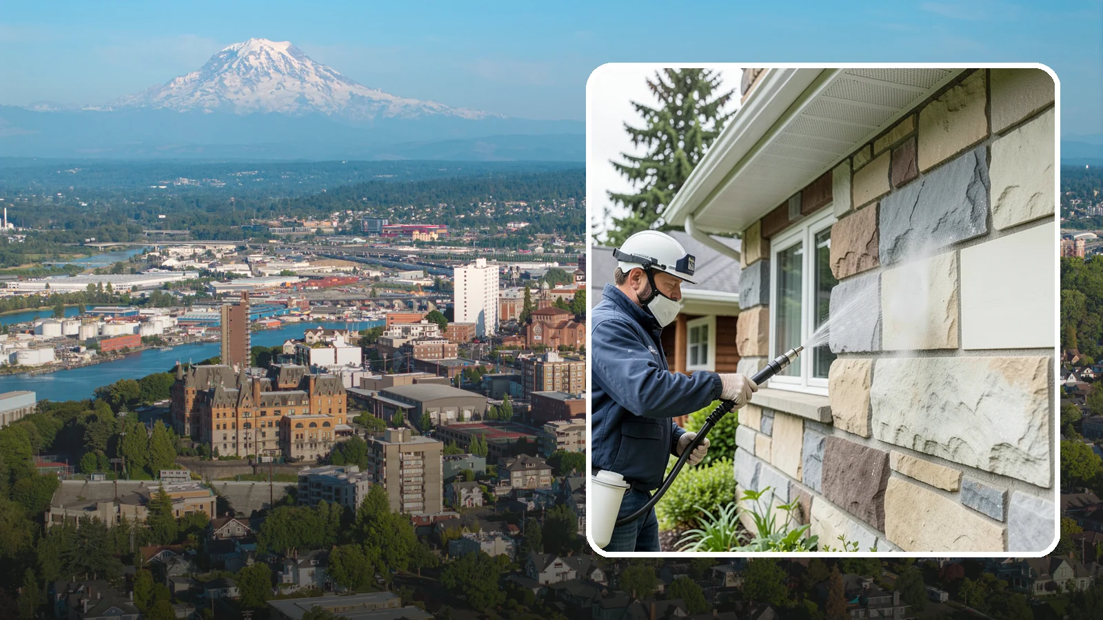 Sandstone Cleaning in Tacoma, Pierce County, WA - Clean porous, friable sandstone with low-impact methods that keep the grainy surface from crumbling.