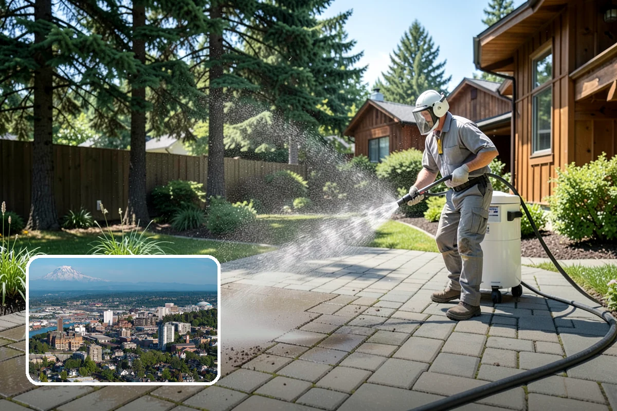 Sandstone Cleaning in Tacoma, Pierce County, WA - Prevents surface grain loss on soft sandstone