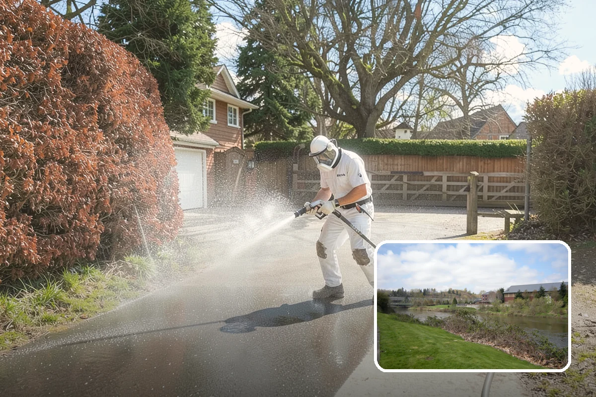 Sandstone Cleaning in Tukwila, King County, WA - Prevents surface grain loss on soft sandstone
