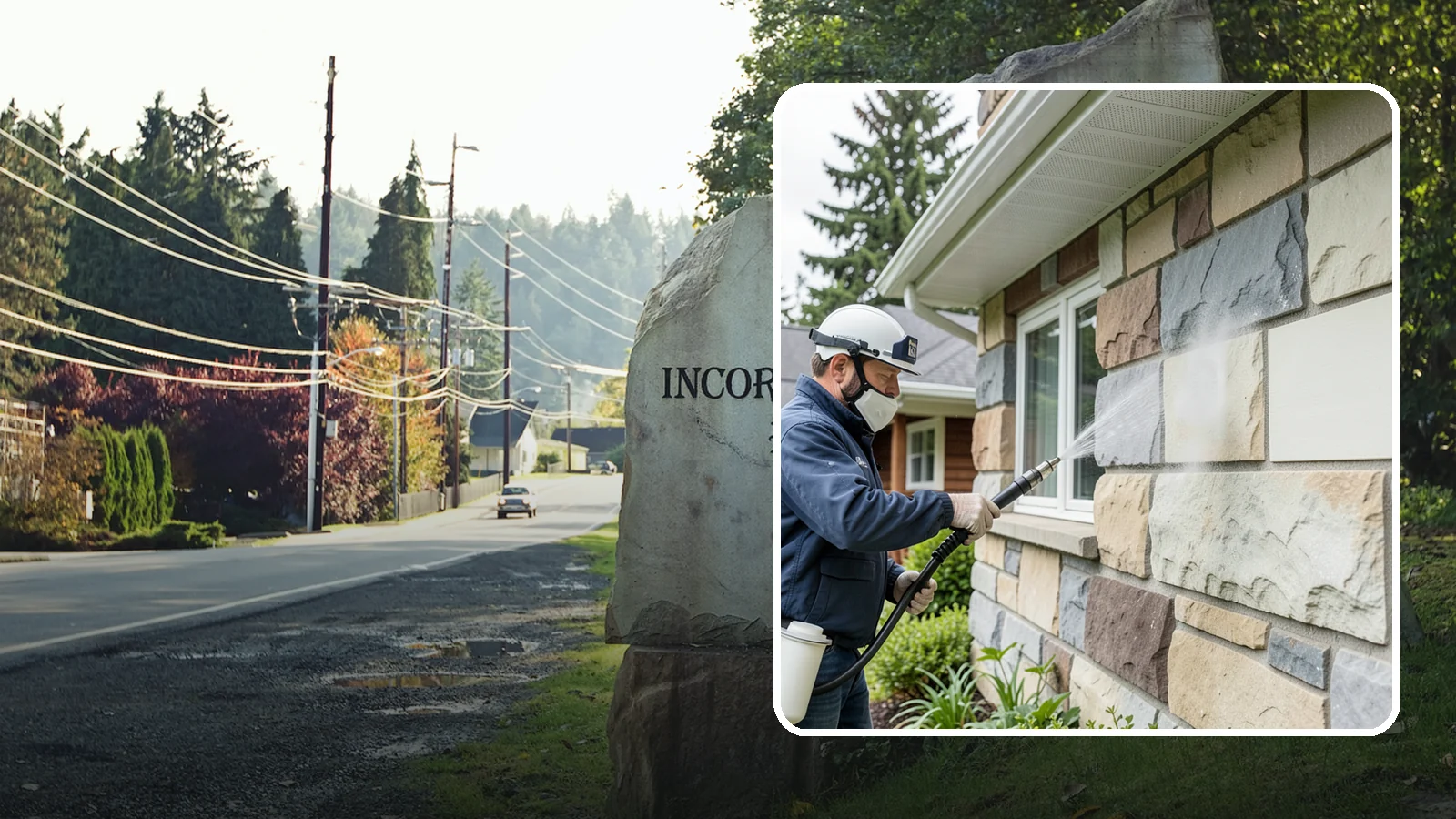 Sandstone Cleaning in Wilkeson, Pierce County, WA - Clean porous, friable sandstone with low-impact methods that keep the grainy surface from crumbling.