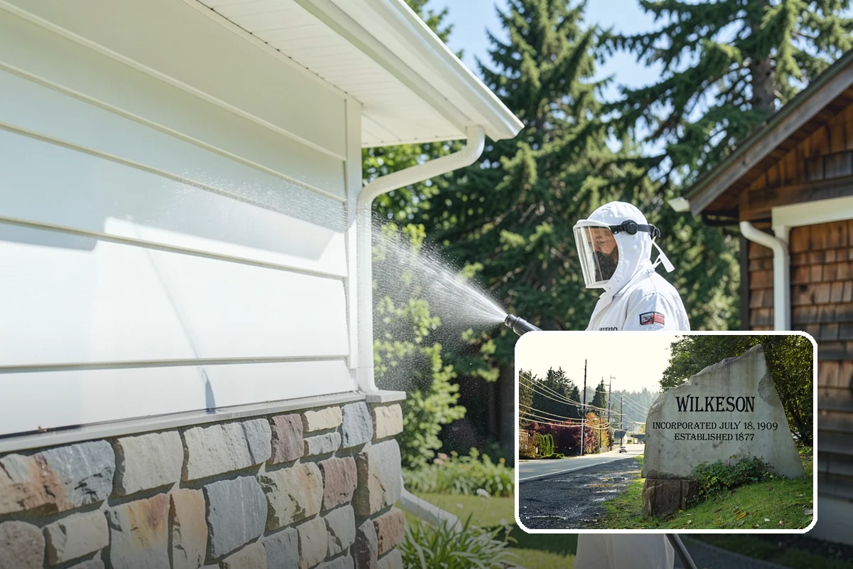 Sandstone Cleaning in Wilkeson, Pierce County, WA - Prevents surface grain loss on soft sandstone