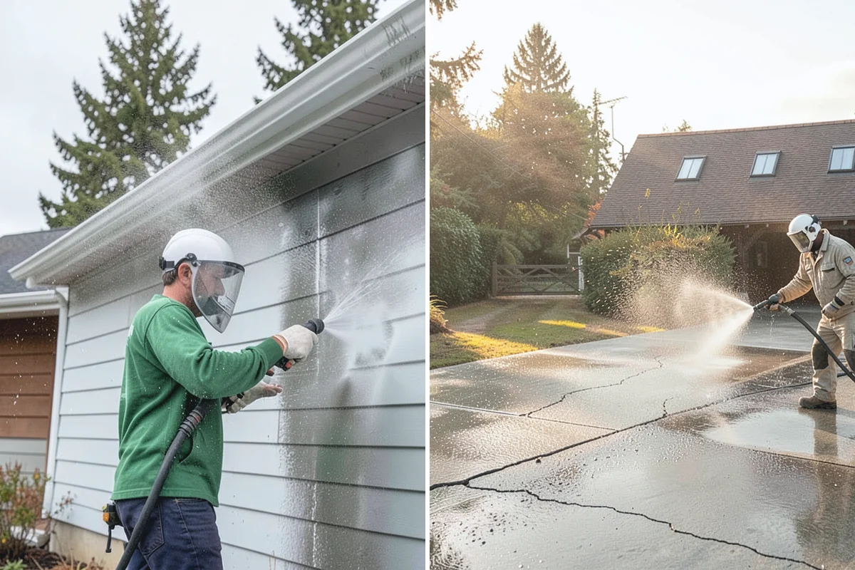 Sandstone Cleaning in Wilkeson, Pierce County, WA - Test a discreet area for surface stability