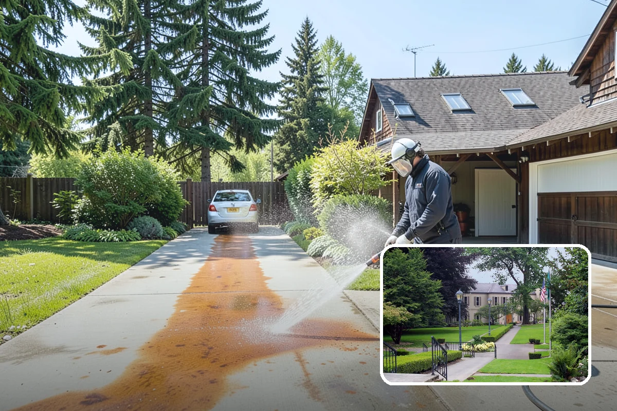 Sandstone Cleaning in Woodinville, King County, WA - Prevents surface grain loss on soft sandstone