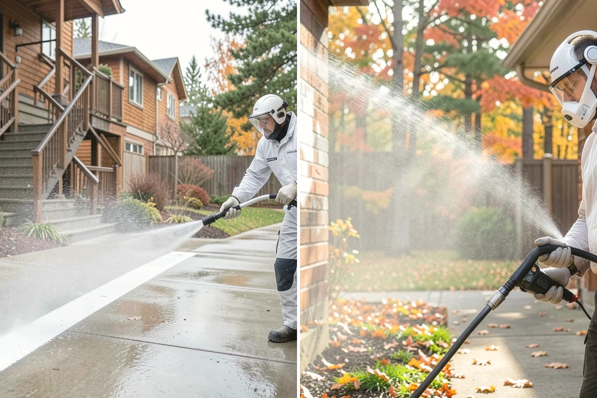 Sandstone Cleaning in Yarrow Point, King County, WA - Test a discreet area for surface stability
