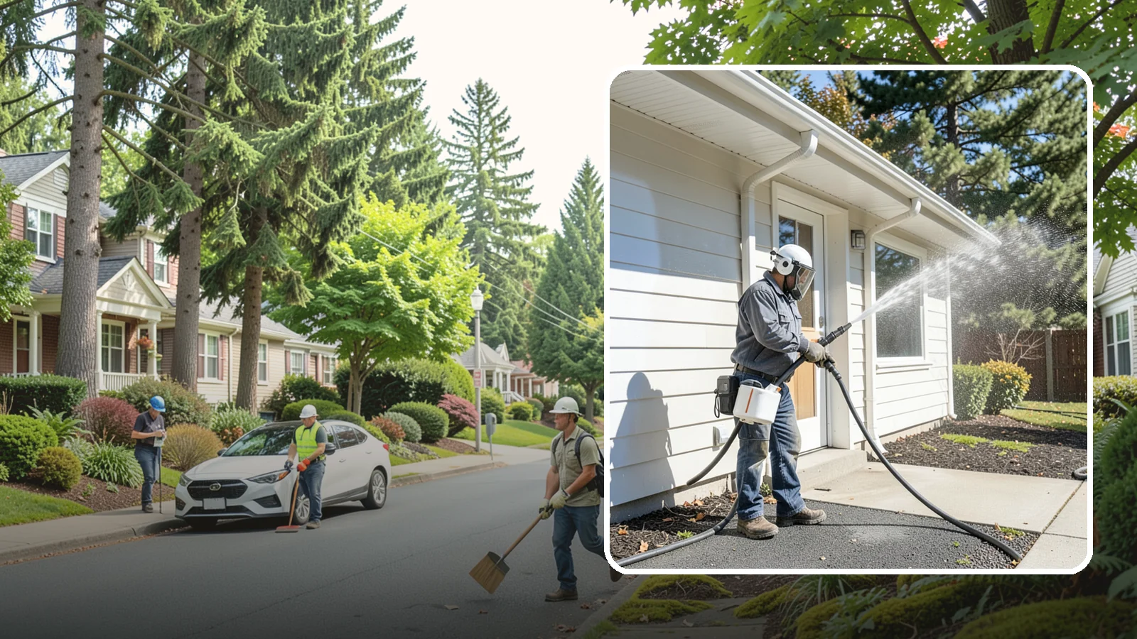 School Exterior Cleaning in Beaux Arts Village, King County, WA - Safe, thorough exterior cleaning for schools that clears algae, gum, and grime from entrances, breezeways, and play-adjacent...