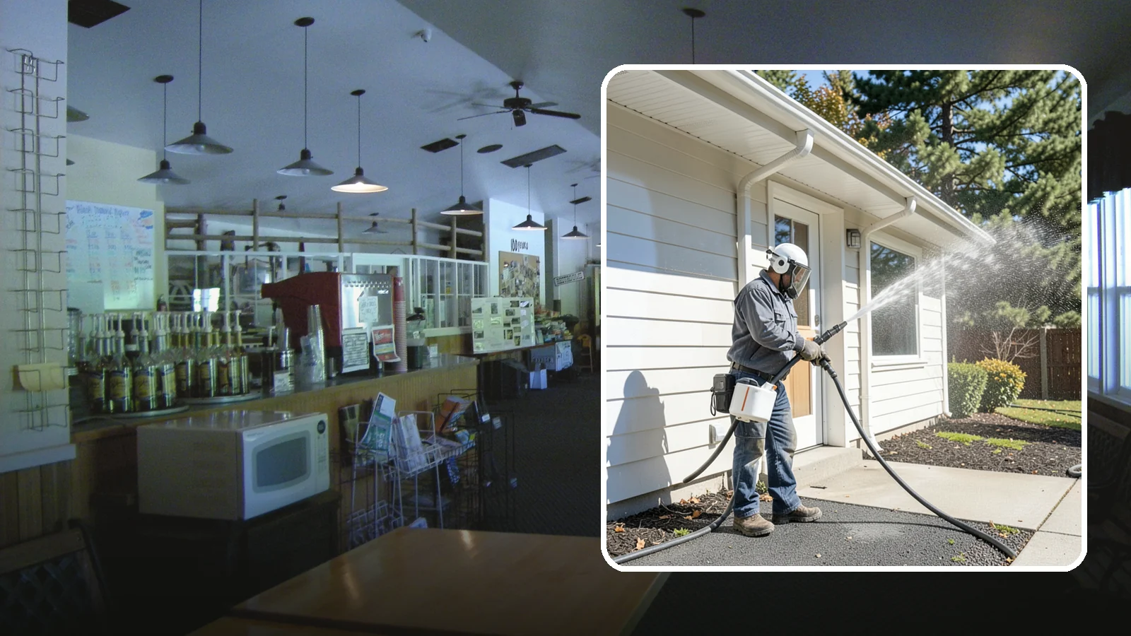 School Exterior Cleaning in Black Diamond, King County, WA - Safe, thorough exterior cleaning for schools that clears algae, gum, and grime from entrances, breezeways, and play-adjacent...