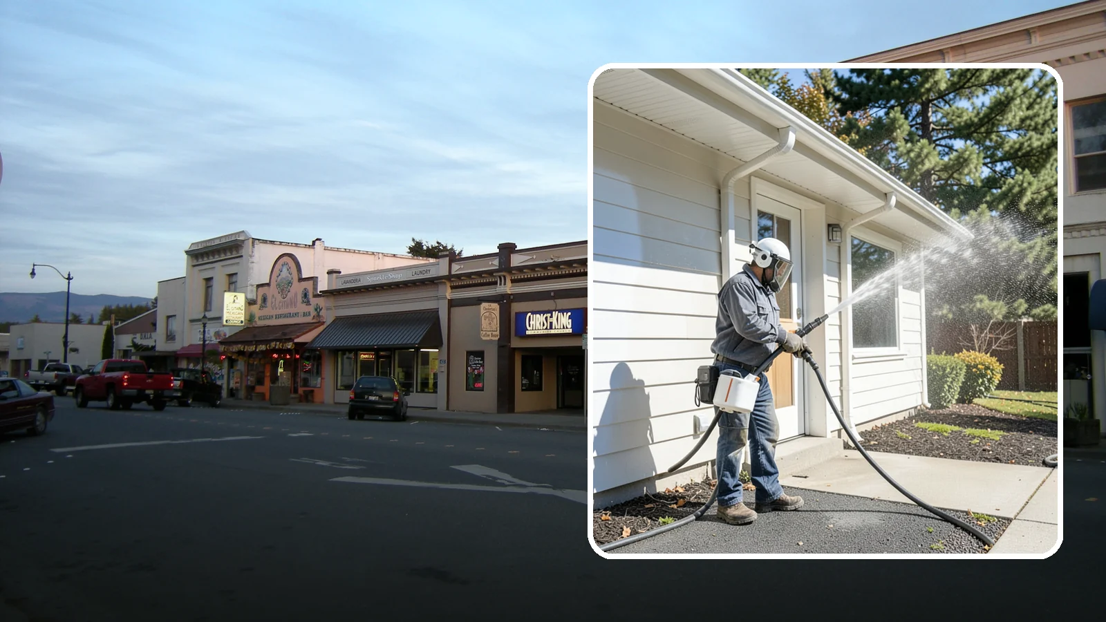 School Exterior Cleaning in Burlington, Skagit County, WA - Safe, thorough exterior cleaning for schools that clears algae, gum, and grime from entrances, breezeways, and play-adjacent...