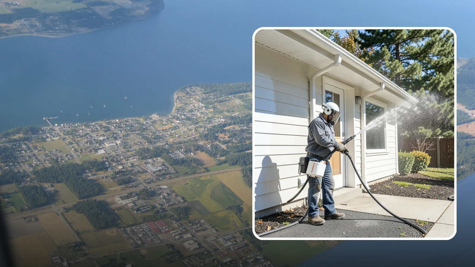 School Exterior Cleaning in Coupeville, Island County, WA - Safe, thorough exterior cleaning for schools that clears algae, gum, and grime from entrances, breezeways, and play-adjacent...