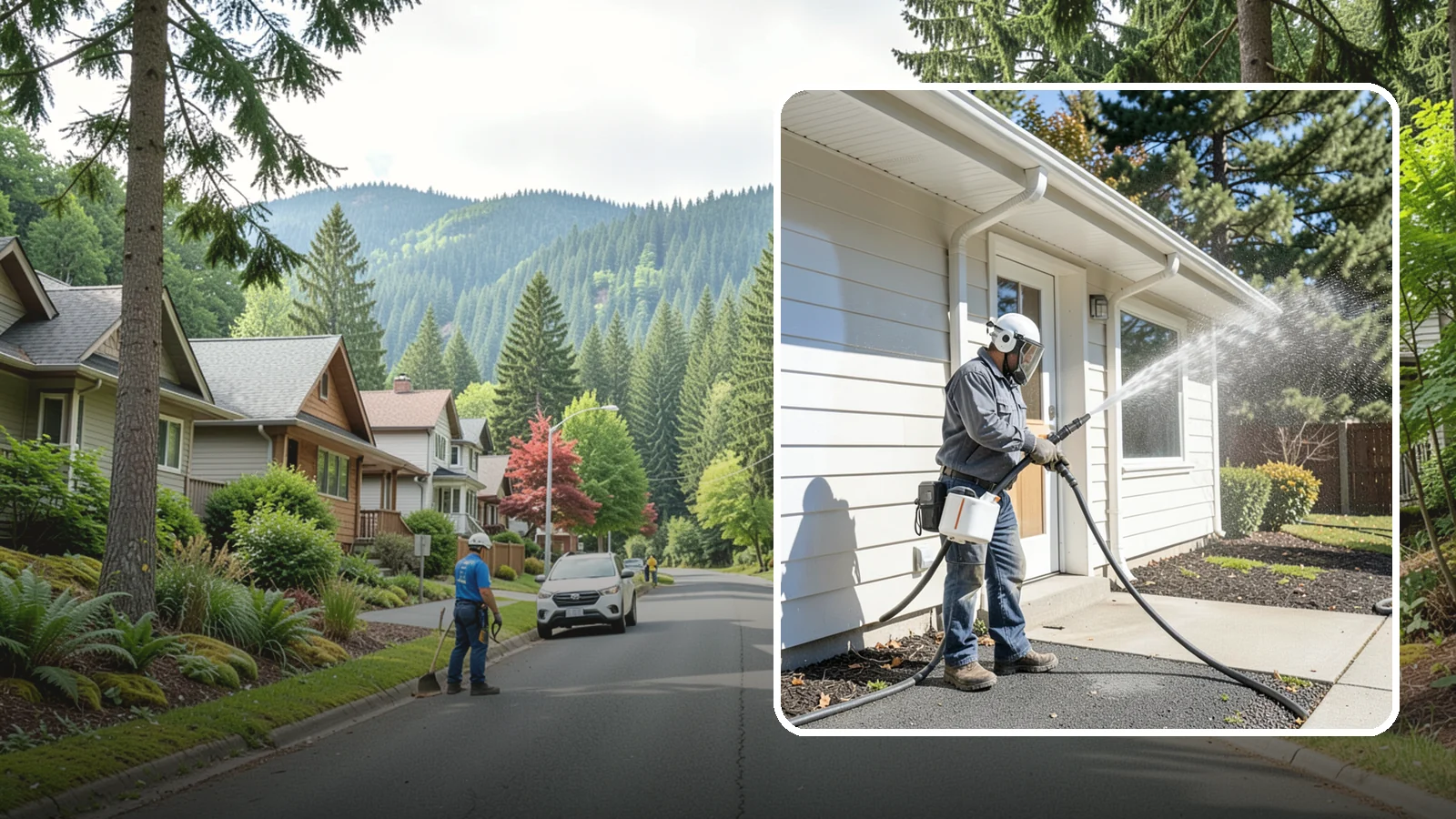 School Exterior Cleaning in Darrington, Snohomish County, WA - Safe, thorough exterior cleaning for schools that clears algae, gum, and grime from entrances, breezeways, and play-adjacent...