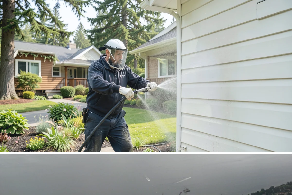 School Exterior Cleaning in Des Moines, King County, WA - Summer break is the ideal window for a full-campus wash, with a lighter cleaning over winter break to manage wet-season algae.
