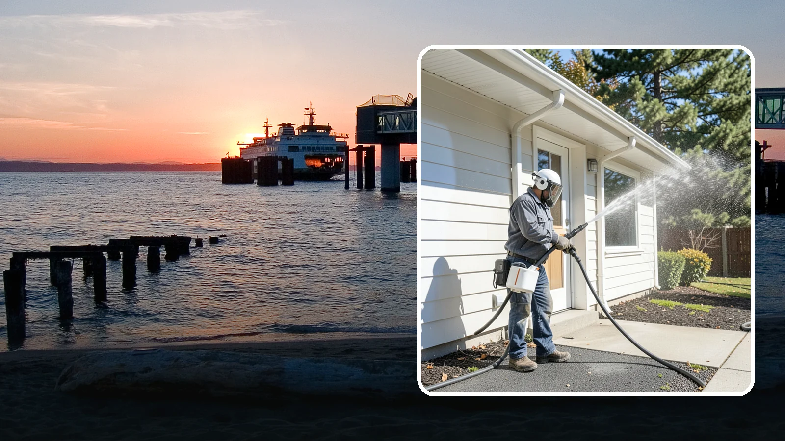 School Exterior Cleaning in Edmonds, Snohomish County, WA - Safe, thorough exterior cleaning for schools that clears algae, gum, and grime from entrances, breezeways, and play-adjacent...