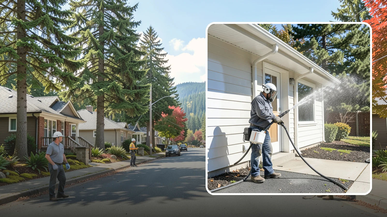 School Exterior Cleaning in Hunts Point, King County, WA - Safe, thorough exterior cleaning for schools that clears algae, gum, and grime from entrances, breezeways, and play-adjacent...