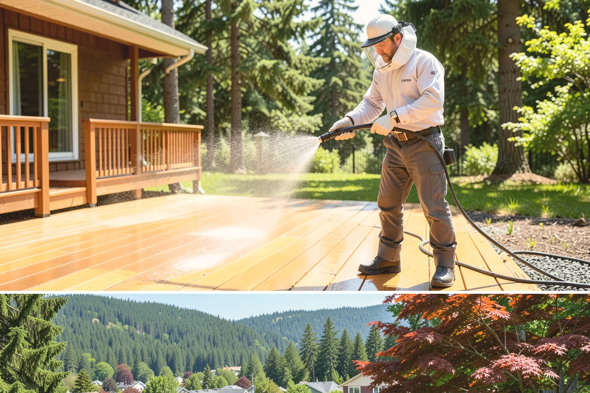 School Exterior Cleaning in Index, Snohomish County, WA - Summer break is the ideal window for a full-campus wash, with a lighter cleaning over winter break to manage wet-season algae.