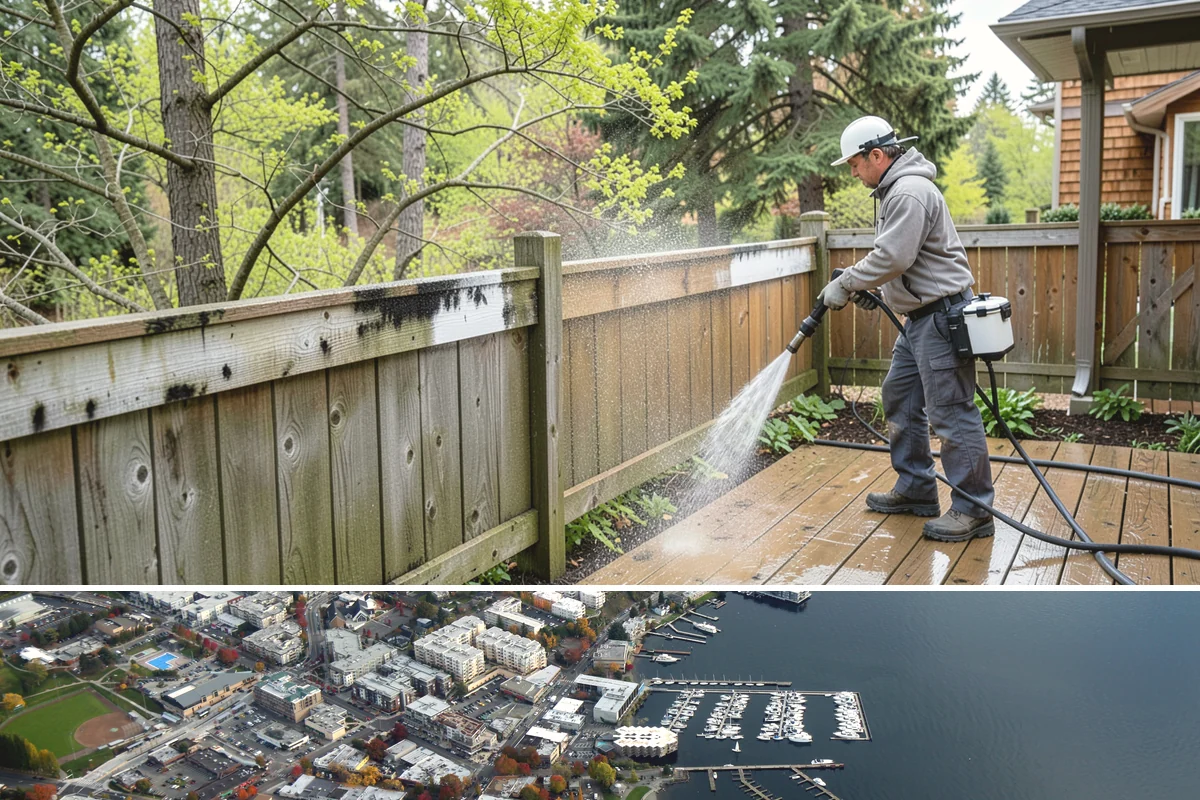 School Exterior Cleaning in Kirkland, King County, WA - Summer break is the ideal window for a full-campus wash, with a lighter cleaning over winter break to manage wet-season algae.