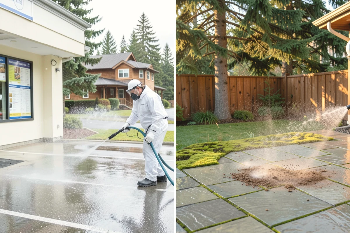 School Exterior Cleaning in La Conner, Skagit County, WA - Coordinate with facilities for after-hours or break-week access