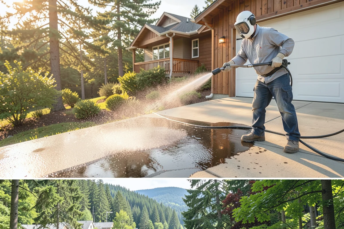 School Exterior Cleaning in Lake Forest Park, King County, WA - Summer break is the ideal window for a full-campus wash, with a lighter cleaning over winter break to manage wet-season algae.