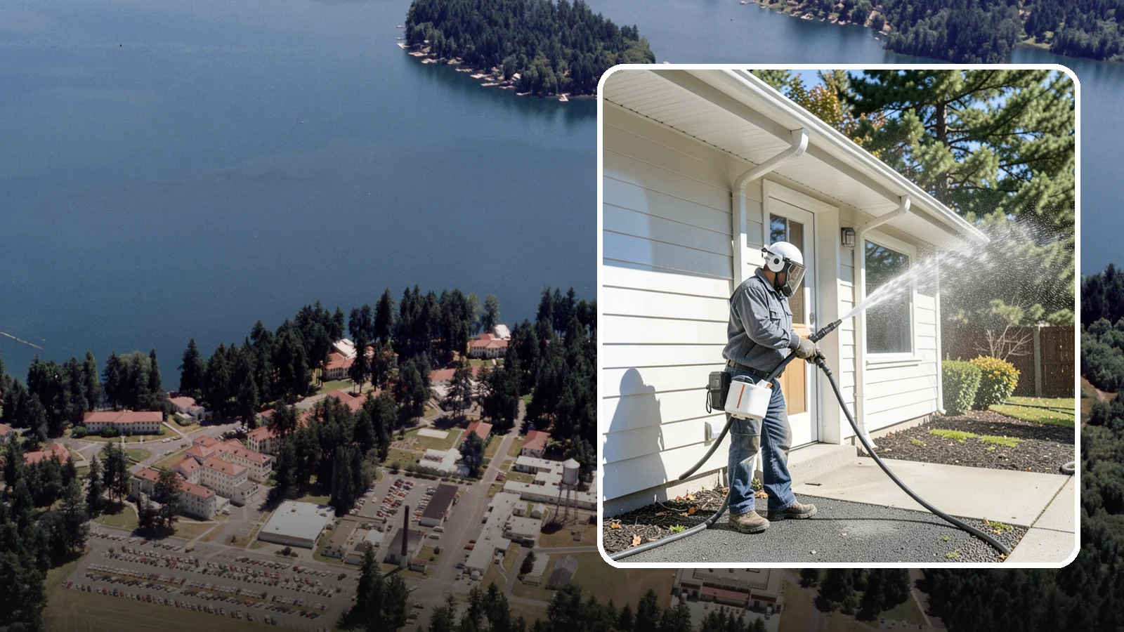 School Exterior Cleaning in Lakewood, Pierce County, WA - Safe, thorough exterior cleaning for schools that clears algae, gum, and grime from entrances, breezeways, and play-adjacent...