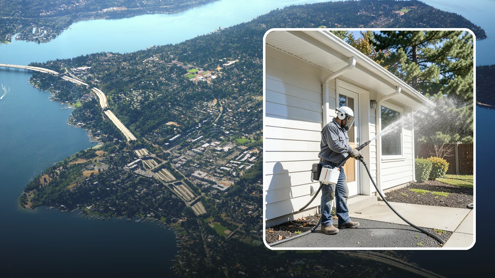 School Exterior Cleaning in Mercer Island, King County, WA - Safe, thorough exterior cleaning for schools that clears algae, gum, and grime from entrances, breezeways, and play-adjacent...