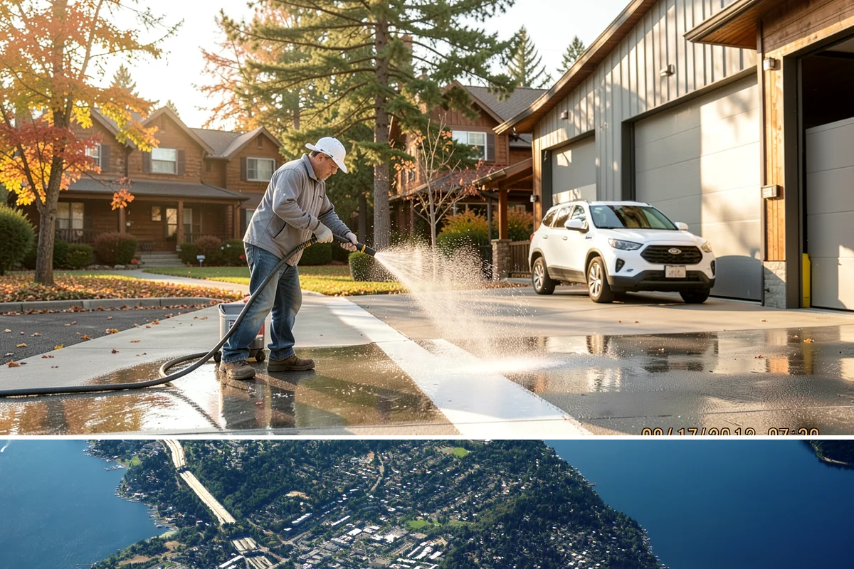 School Exterior Cleaning in Mercer Island, King County, WA - Summer break is the ideal window for a full-campus wash, with a lighter cleaning over winter break to manage wet-season algae.
