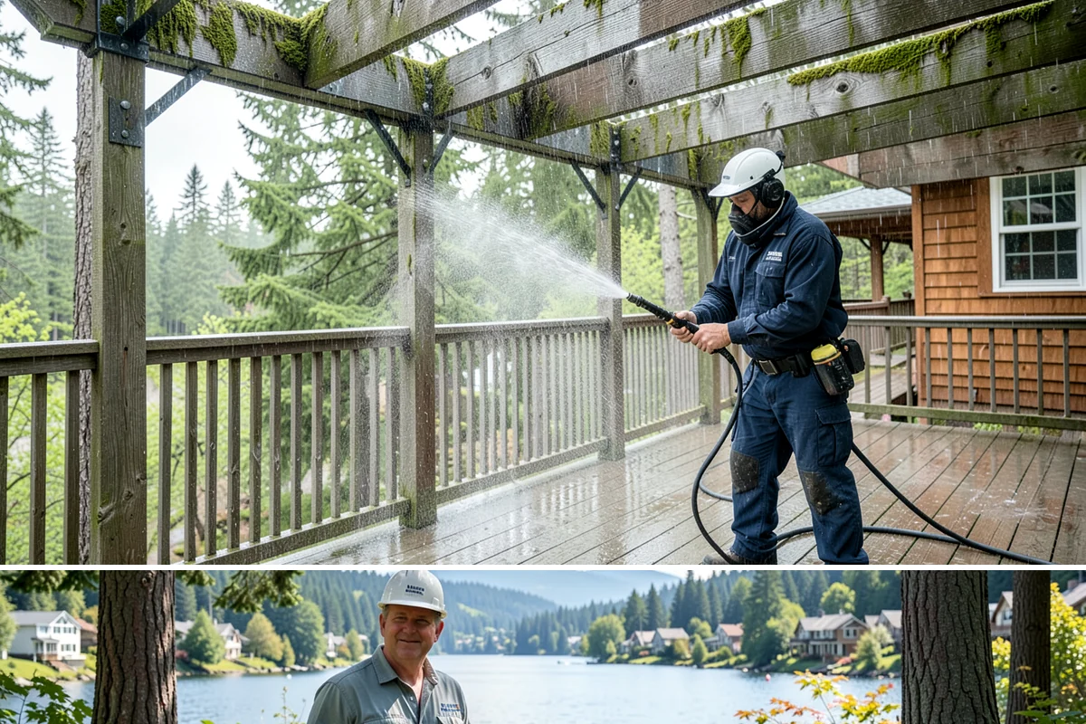 School Exterior Cleaning in Milton, King County, WA - Summer break is the ideal window for a full-campus wash, with a lighter cleaning over winter break to manage wet-season algae.