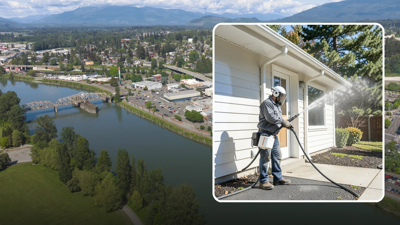School Exterior Cleaning in Mount Vernon, Skagit County, WA - Safe, thorough exterior cleaning for schools that clears algae, gum, and grime from entrances, breezeways, and play-adjacent...