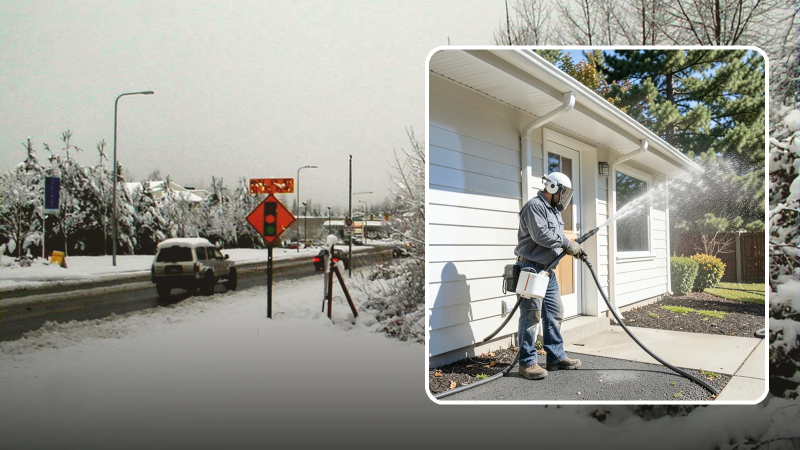 School Exterior Cleaning in Newcastle, King County, WA - Safe, thorough exterior cleaning for schools that clears algae, gum, and grime from entrances, breezeways, and play-adjacent...