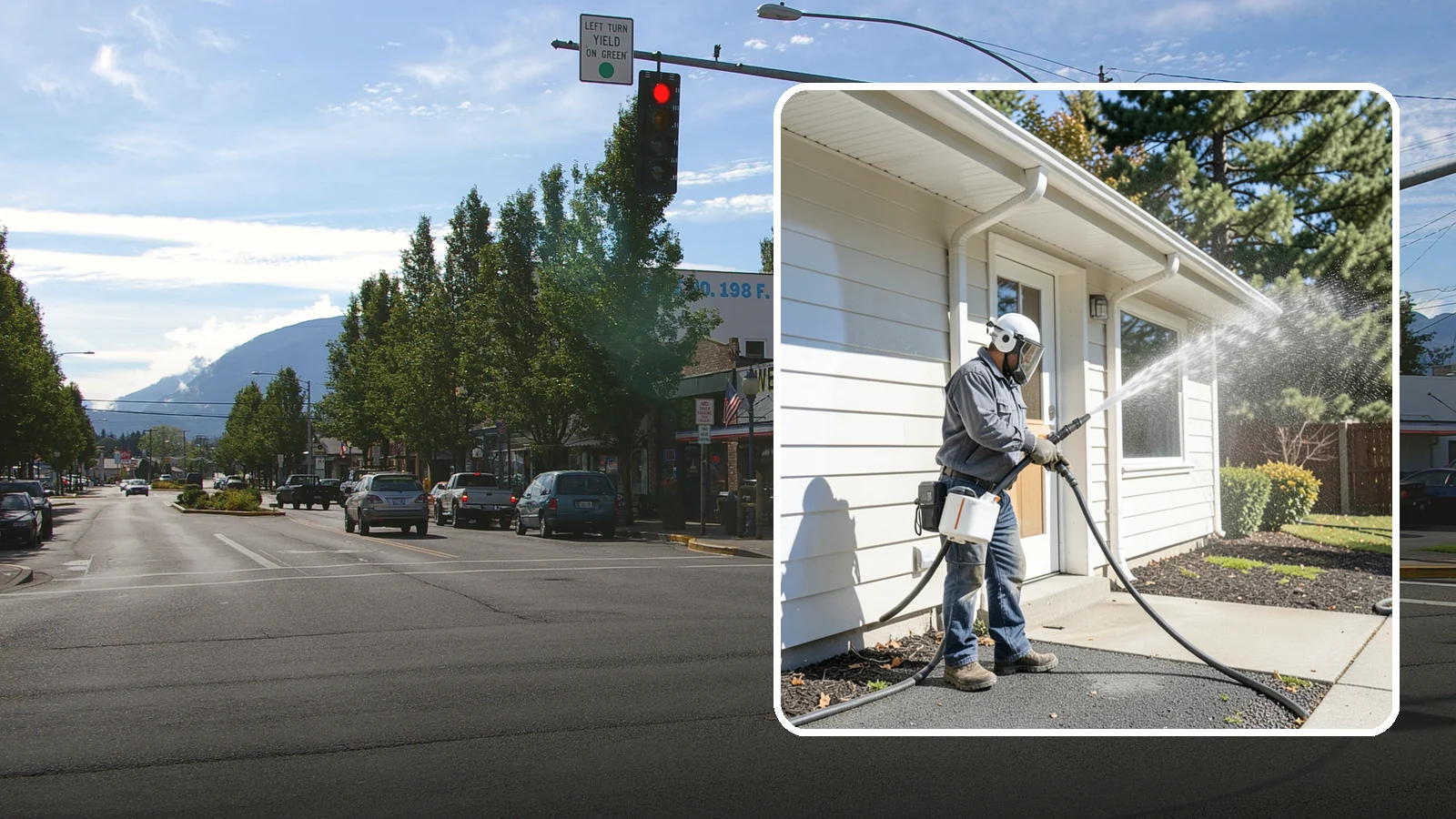 School Exterior Cleaning in North Bend, King County, WA - Safe, thorough exterior cleaning for schools that clears algae, gum, and grime from entrances, breezeways, and play-adjacent...