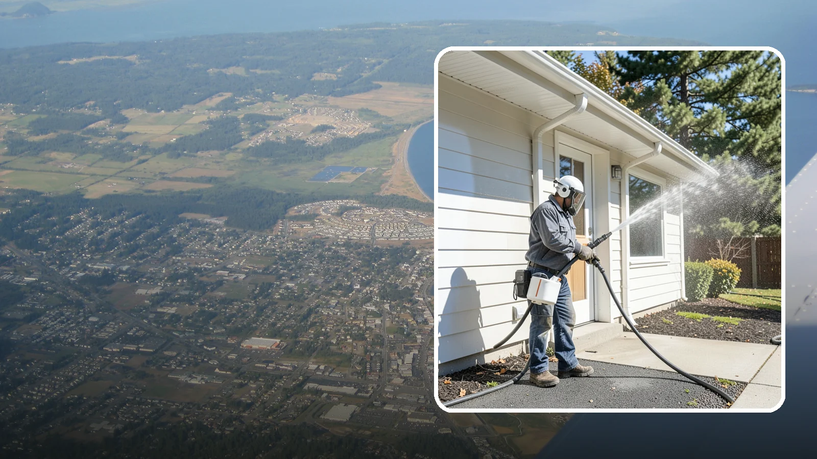 School Exterior Cleaning in Oak Harbor, Island County, WA - Safe, thorough exterior cleaning for schools that clears algae, gum, and grime from entrances, breezeways, and play-adjacent...