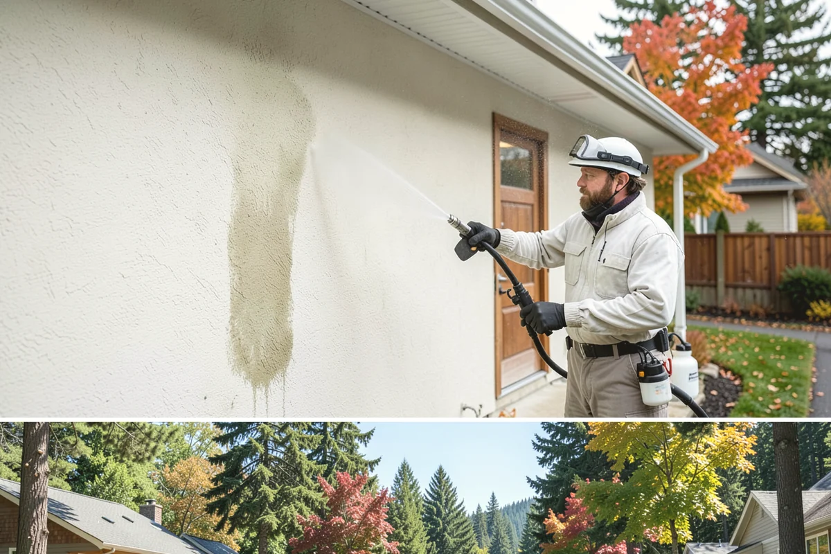 School Exterior Cleaning in Orting, Pierce County, WA - Summer break is the ideal window for a full-campus wash, with a lighter cleaning over winter break to manage wet-season algae.