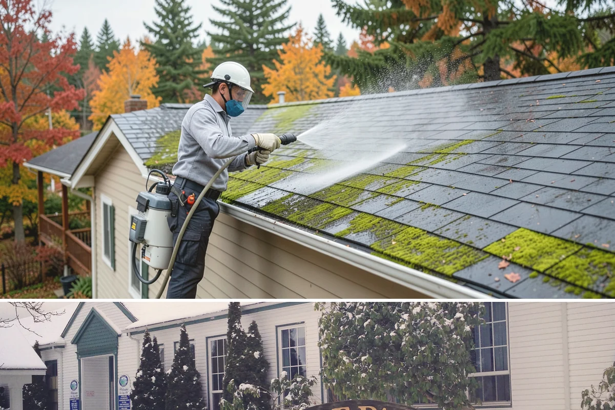 School Exterior Cleaning in Pacific, King County, WA - Summer break is the ideal window for a full-campus wash, with a lighter cleaning over winter break to manage wet-season algae.