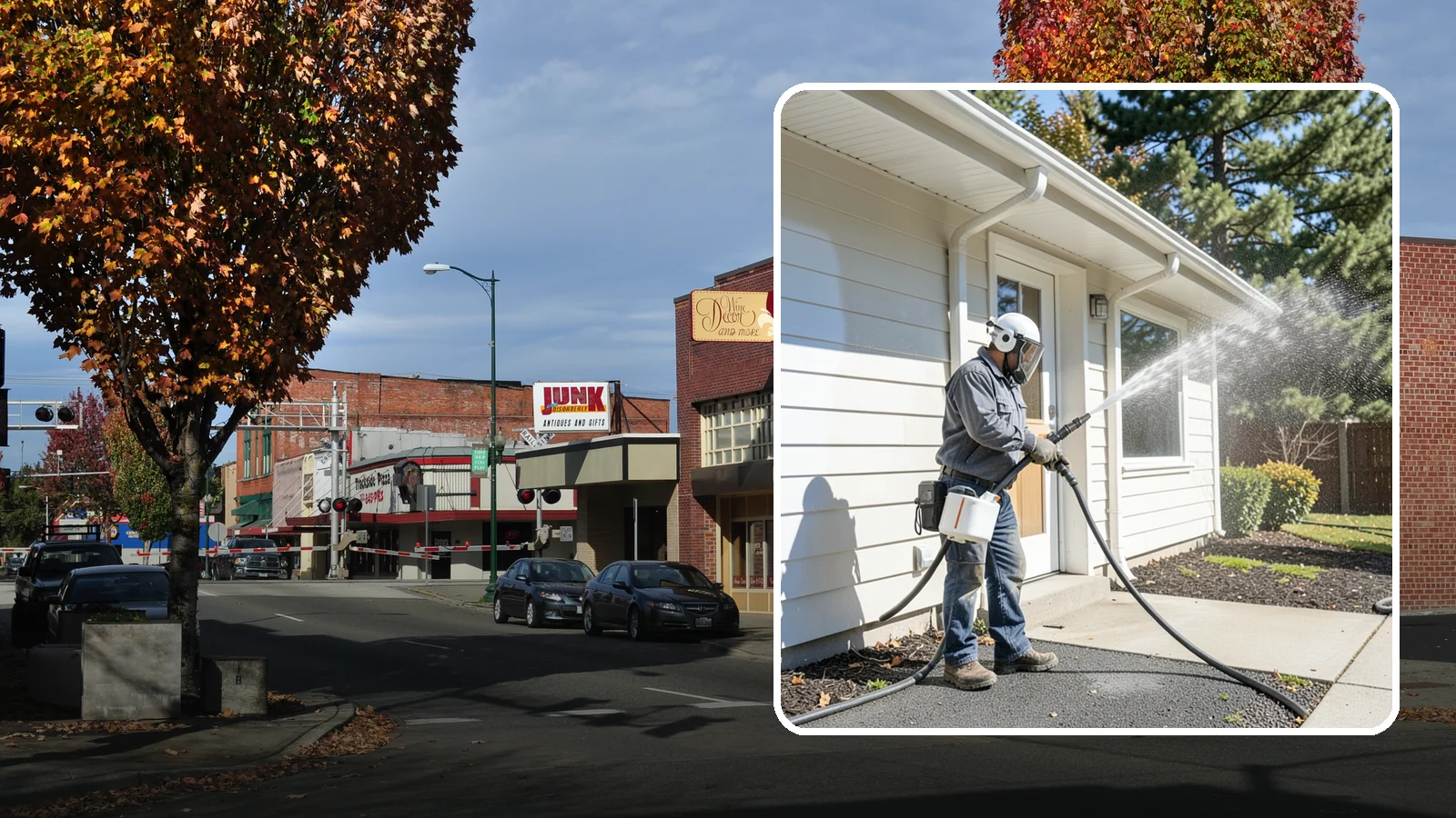 School Exterior Cleaning in Puyallup, Pierce County, WA - Safe, thorough exterior cleaning for schools that clears algae, gum, and grime from entrances, breezeways, and play-adjacent...